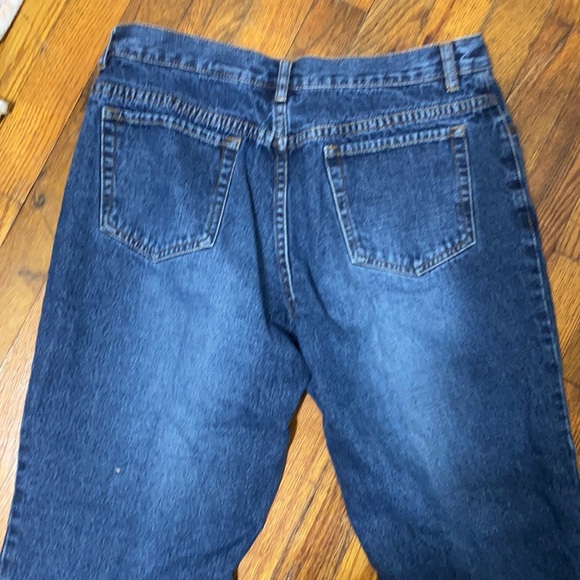 Eddie Bauer Floral Lined Straight Leg Jeans - Picture 5 of 6